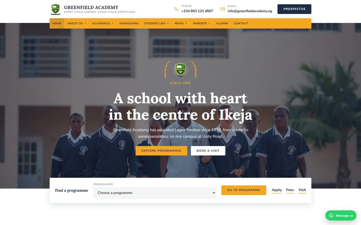 The same school on the Zaria design